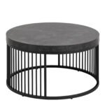 Strington Round Coffee Table in Matt Black