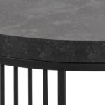 Strington Round Coffee Table in Matt Black