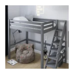Studio Solid Wood Loft Bed Double High Sleeper