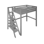 Studio Solid Wood Loft Bed Double High Sleeper