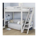 Studio Solid Wood Loft Bed Double High Sleeper