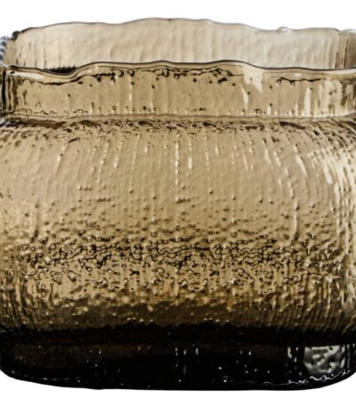 Sula Brown Textured Glass Small Vase