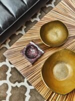 Tanera Large Gold Finish Bowl