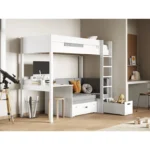 Tapio High Sleeper Bed with Futon Sofa and Desk