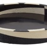 Taransay Black and White Round Tray