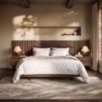 Tatum Hotel Bed Frame with Bedside Tables Walnut - Image 2