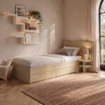 Taylor Single Bed Frame with Drawers & Integrated Bedside Table