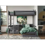 Tera Small Double High Sleeper With L Shaped Single Bed