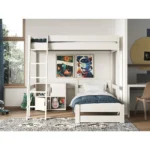 Tera Small Double High Sleeper With L Shaped Single Bed