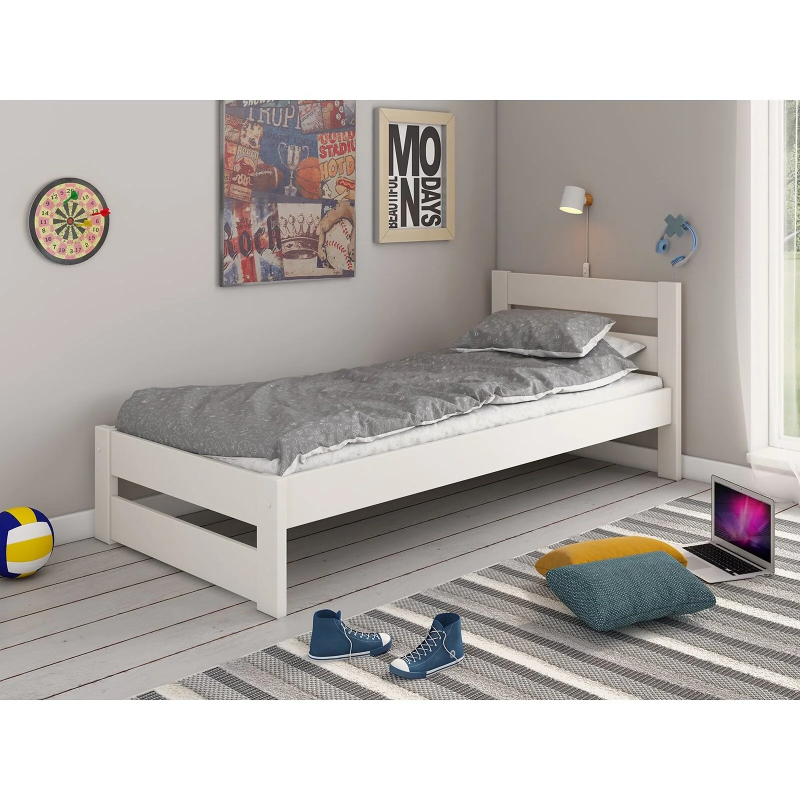 Tera Solid Wood Single Bed Tera Solid Wood Single Bed