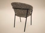Thalia Set of 2 Dining Chairs Chenille - Image 3