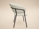 Thalia Set of 2 Dining Chairs Chenille - Image 4