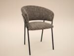 Thalia Set of 2 Dining Chairs Chenille - Image 5