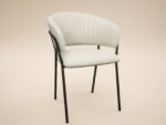 Thalia Set of 2 Dining Chairs Chenille - Image 7