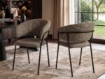 Thalia Set of 2 Dining Chairs Chenille - Image 9