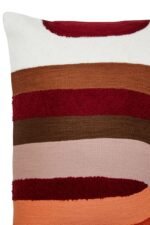 Tiree Multi Coloured Brushstroke Design Square Cushion