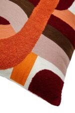 Tiree Multi Coloured Brushstroke Design Square Cushion
