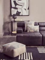 Tiree Natural and Grey Rectangular Cushion