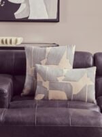 Tiree Natural and Grey Rectangular Cushion