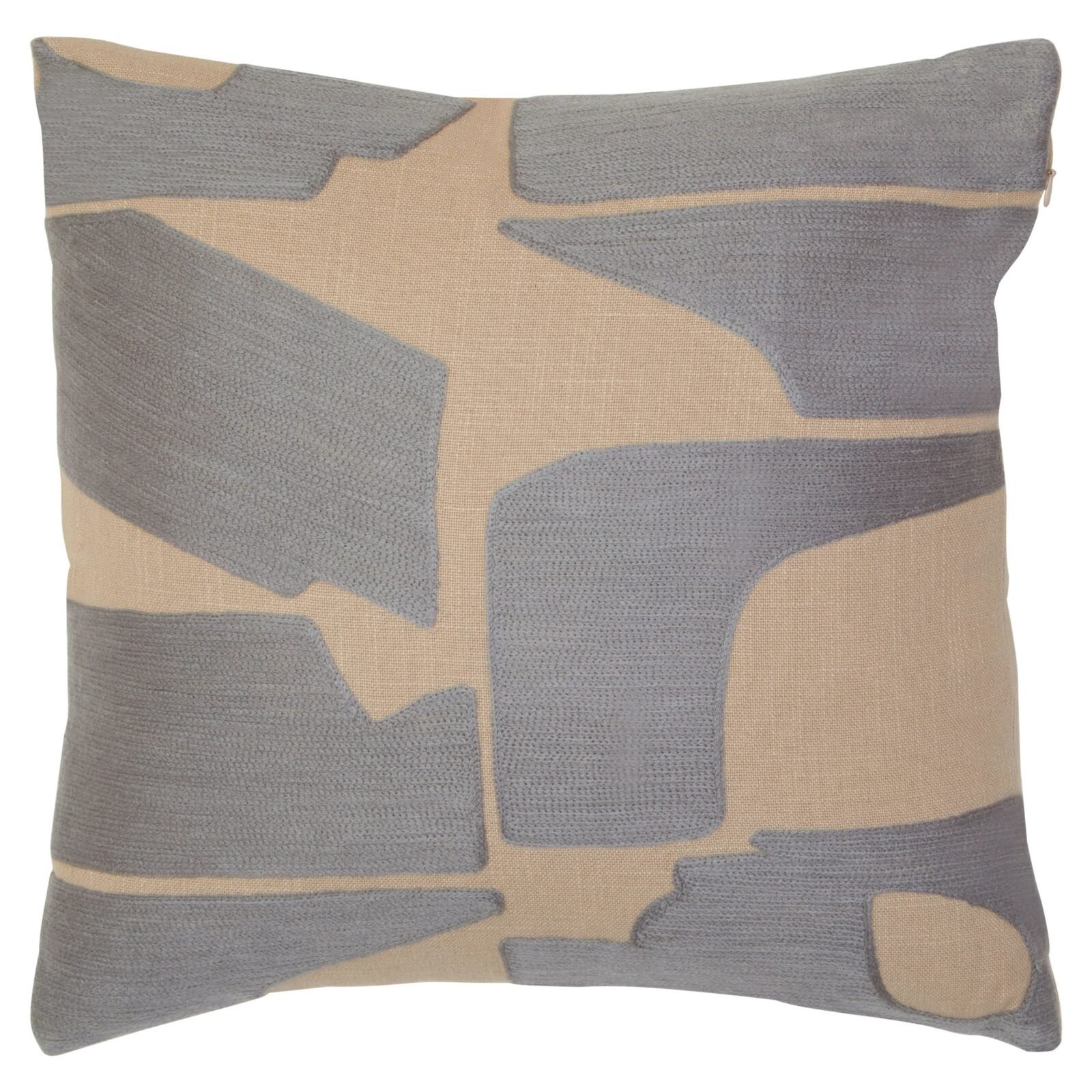 Tiree Natural and Grey Square Cushion Tiree Natural and Grey Square Cushion