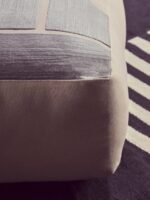 Tiree Natural and Grey Square Floor Cushion