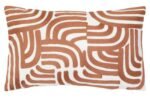 Tiree Natural and Terracotta Rectangular Cushion