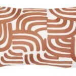 Tiree Natural and Terracotta Rectangular Cushion
