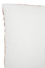 Tiree Natural and Terracotta Square Cushion
