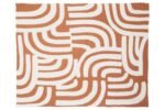 Tiree Natural and Terracotta Throw