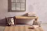 Tiree Natural and Terracotta Throw