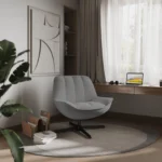Tivaro Swivel Boucle Accent Chair