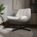 Tivaro Swivel Boucle Accent Chair