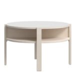 Tobago Round Coffee Table with Open Shelf
