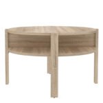Tobago Round Coffee Table with Open Shelf