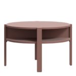 Tobago Round Coffee Table with Open Shelf