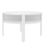 Tobago Round Coffee Table with Open Shelf