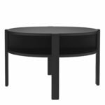 Tobago Round Coffee Table with Open Shelf
