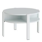 Tobago Round Coffee Table with Open Shelf