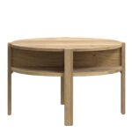 Tobago Round Coffee Table with Open Shelf