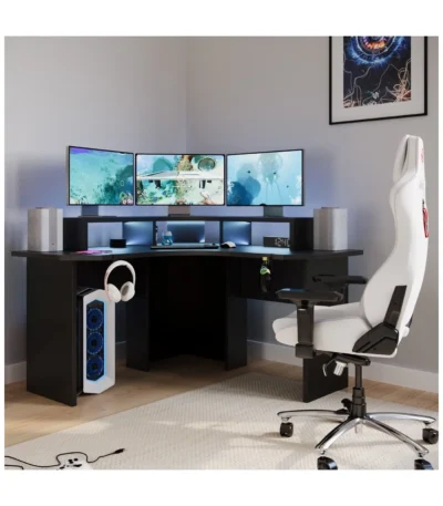 Topaz Compact Corner Gaming Desk