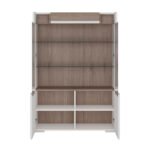 Toronto Low Glazed 2 Door Display Cabinet with Internal Shelves (inc. Plexi Lighting)