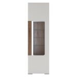 Toronto Tall Narrow Glazed Display Cabinet with Internal Shelves (inc. Plexi Lighting)