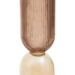 Unst Large Amber and Brown Glass Vase
