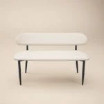 Varm & Cyra Dining Set with Table, Chenille Chairs & Bench