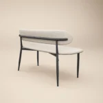 Varm & Cyra Dining Set with Table, Chenille Chairs & Bench