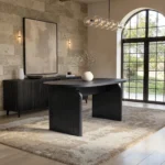 Varm Extendable Table & Aiko Green Chairs Dining Set