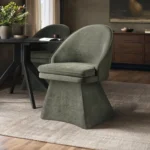 Varm Extendable Table with Bench & Aiko Green Chairs Dining Set