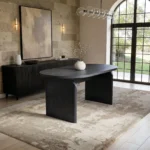 Varm Extendable Table with Bench & Aiko Green Chairs Dining Set