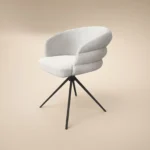 Varm Ribbed Dining Table with Bench & Eira Chairs Set