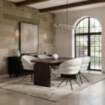 Varm Ribbed Dining Table with Eira Chairs Set